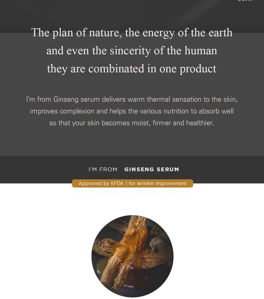 Ik kom uit - Ginseng Serum