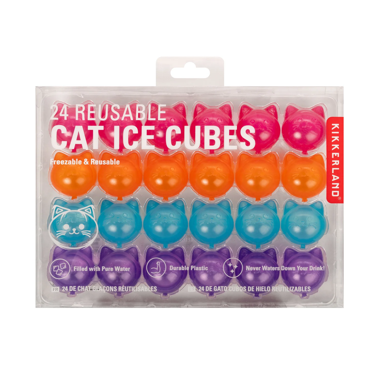 24 Reusable Cat Ice Cubes