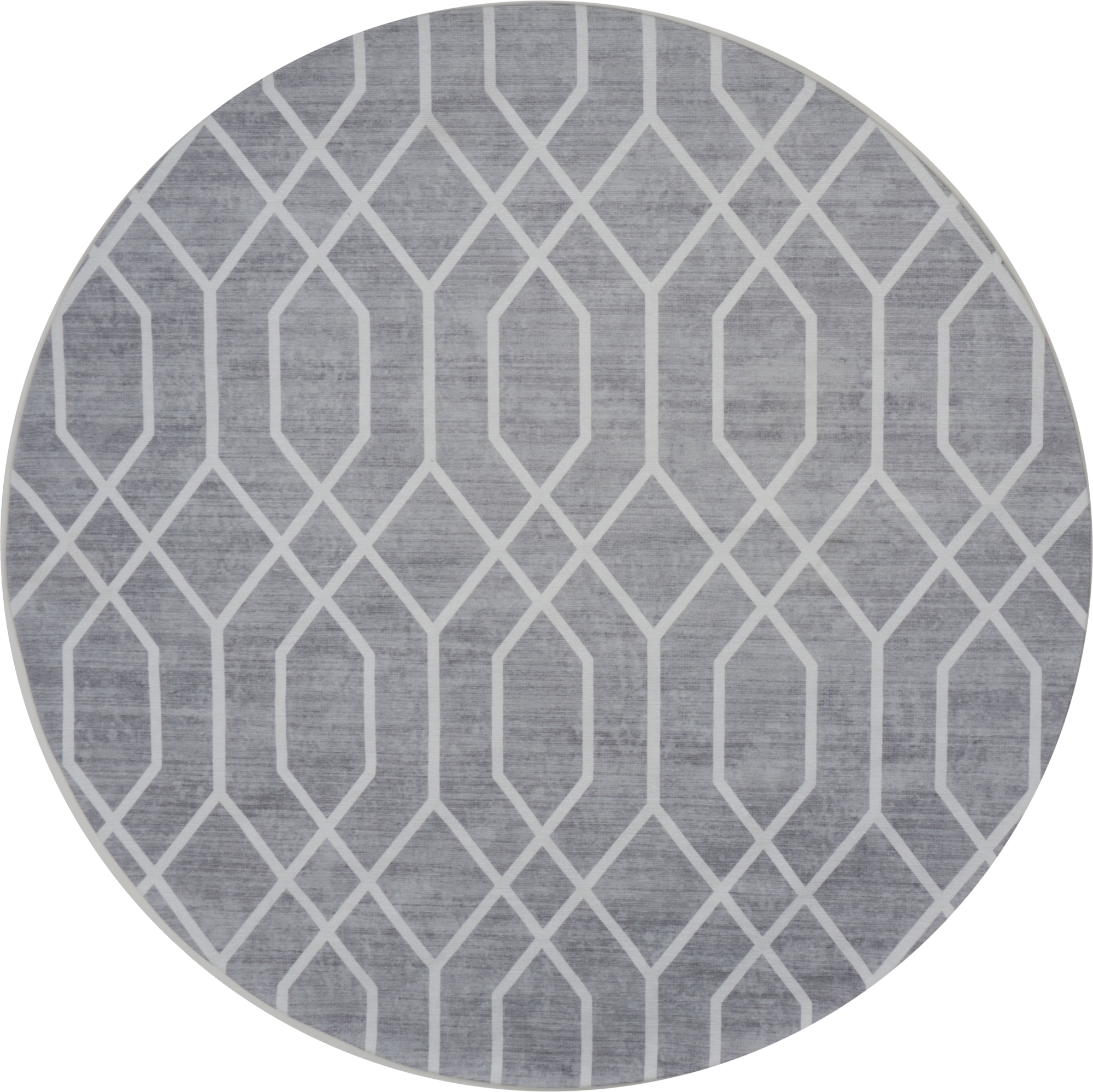 Vloerkleed Pattern Grijs Rond ø160 cm