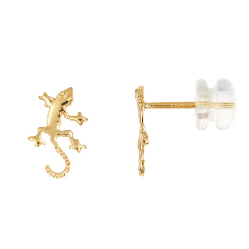 Boucles d'Oreilles Or Jaune Salamandre