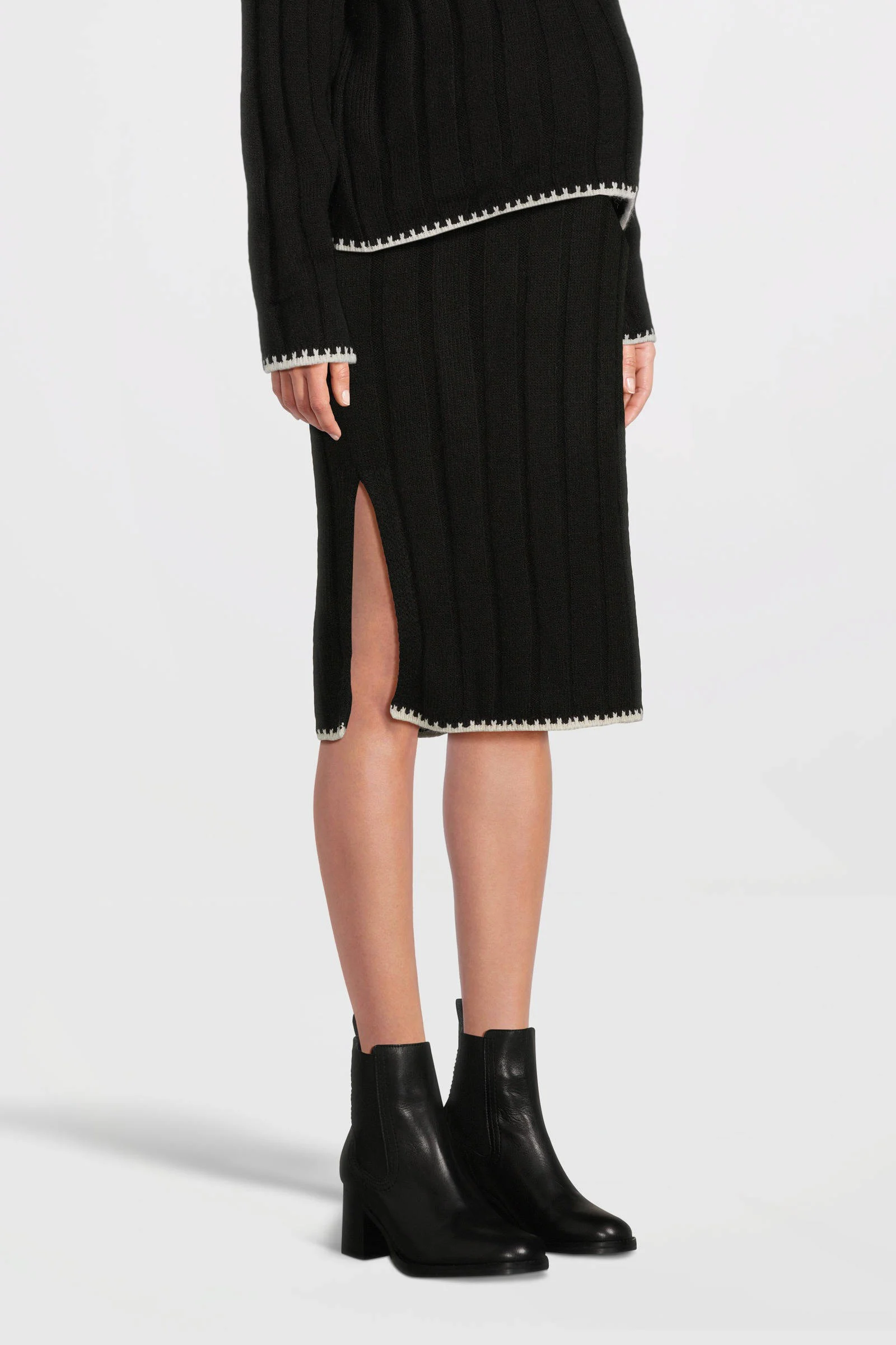 ONLY MATERNITY zwangerschaps midi rok zwart