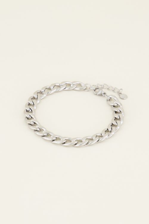 Armband platte schakels