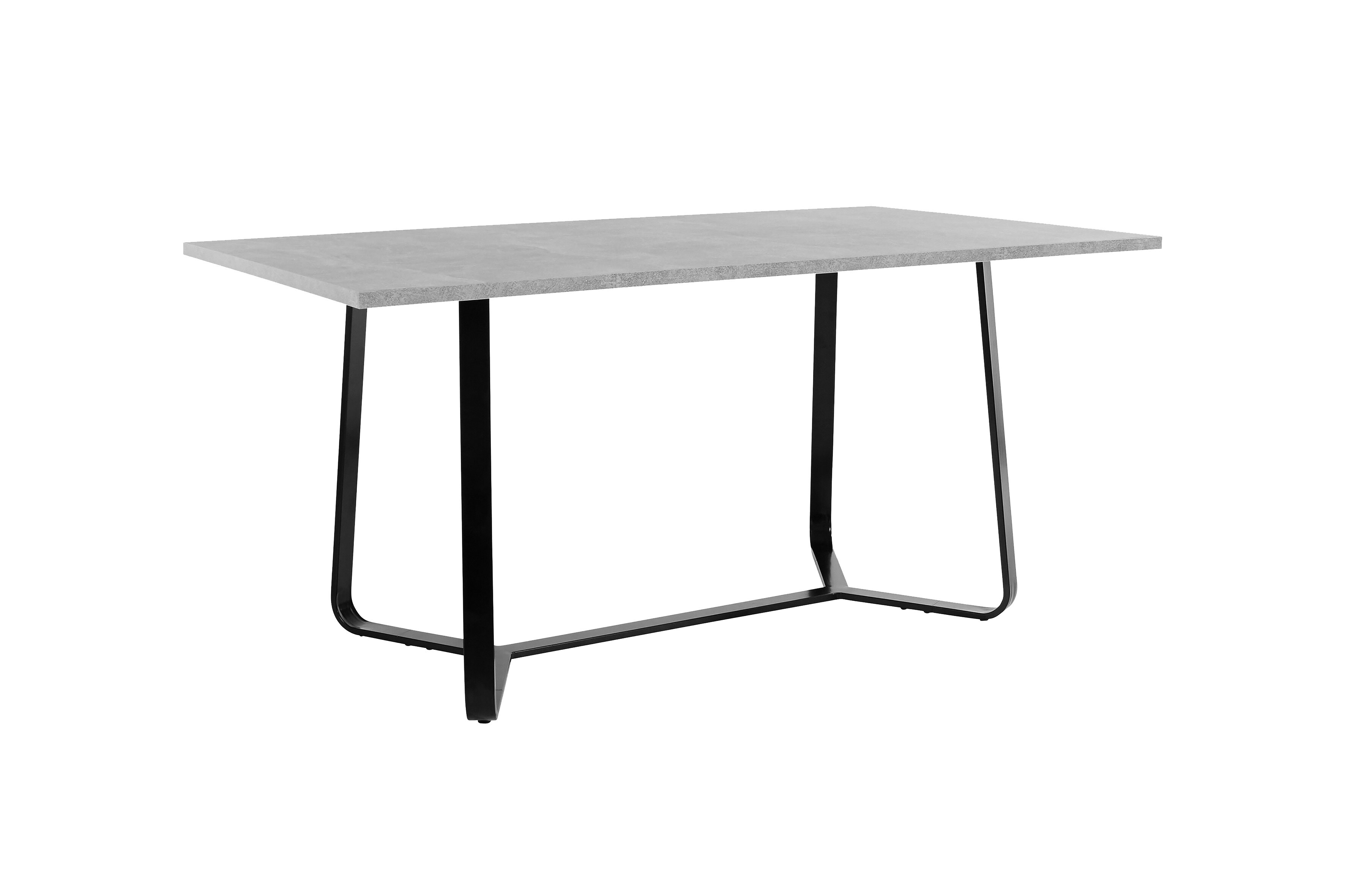 byLIVING Esstisch TALEA, Breite 160 cm, Light Atelier (Beton-Optik)/schwarz