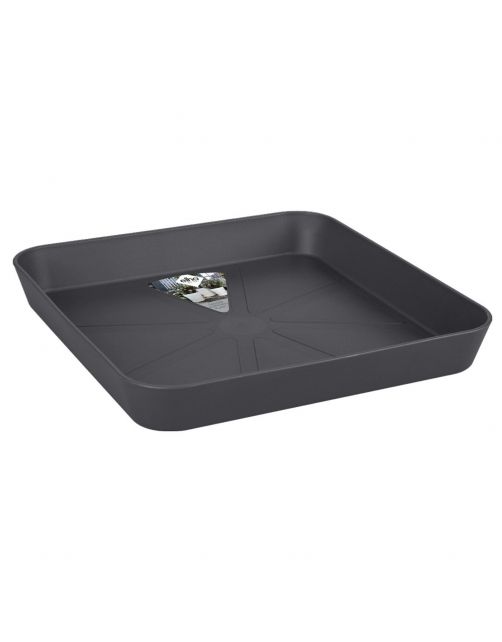 Elho Loft Urban Schotel Vierkant Grijs - Plantenschotel