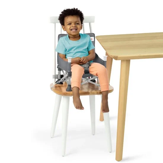 Rehausseur de chaise nomade pliant Pop'n Sit Booster   Gris        de               Bright Starts