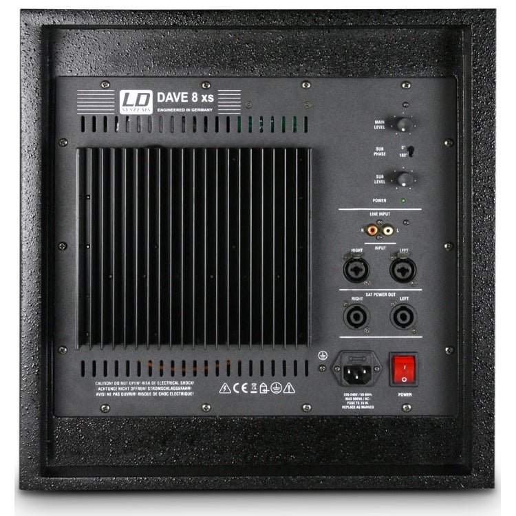 LD Systems Dave 8 XS draagbaar PA-systeem zwart