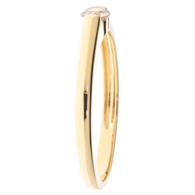 Solitär-Ring, Brillant, 0,15 ct., Silber 925 poliert