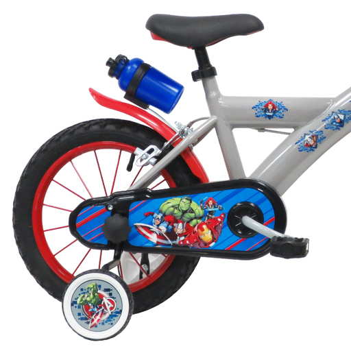 Bicicleta infantil Avengers de 14 polegadas para crianças de 4 a 6 anos.