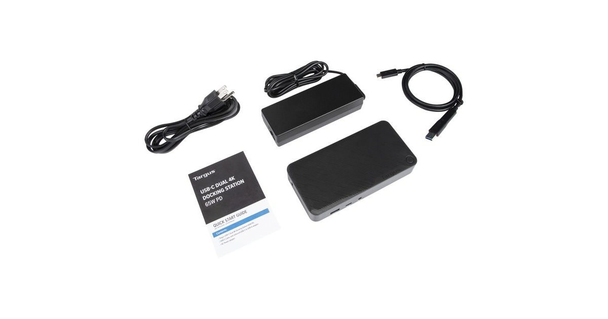 TargusUniversal USB-C DV4K Docking Station  (Zwart, + 65W Power Delivery)