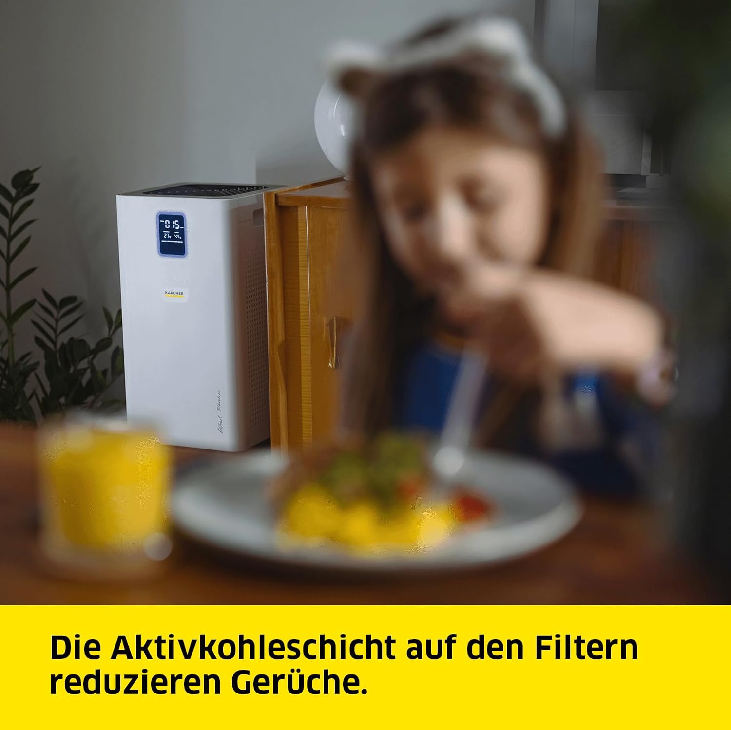 Kärcher Luftreiniger AF 50 Signature Line, Luftdurchsatz: 520 m³/h, Räume bis 100 m², entfernt 99,95% der Partikel bis 0,3 μm und Gerüche, Automatik-Funktion, Timer, Nachtmodus, inkl. Ersatzfilterset