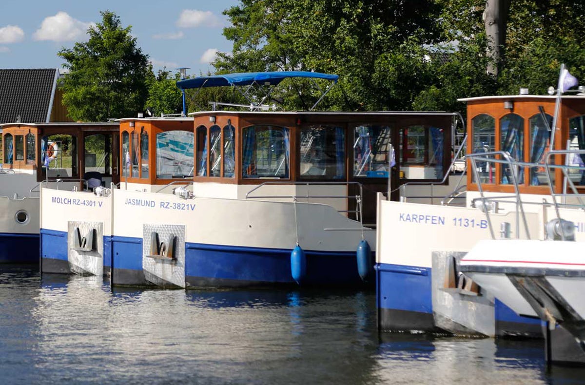 Hausboot-Übernachtung Rechlin