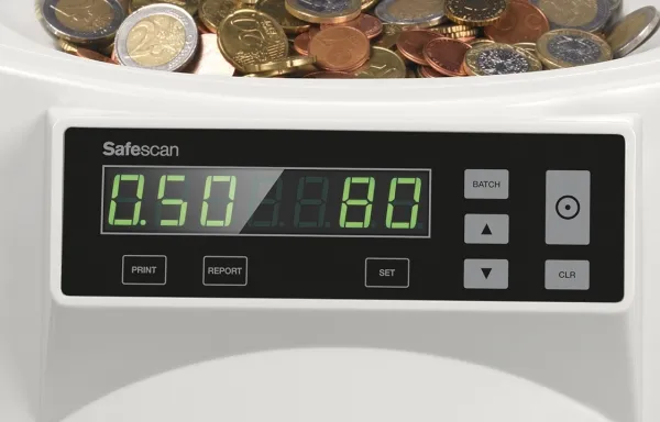 Mønttæller Safescan 1250 Basic - Coin counter and sorter (DKK)