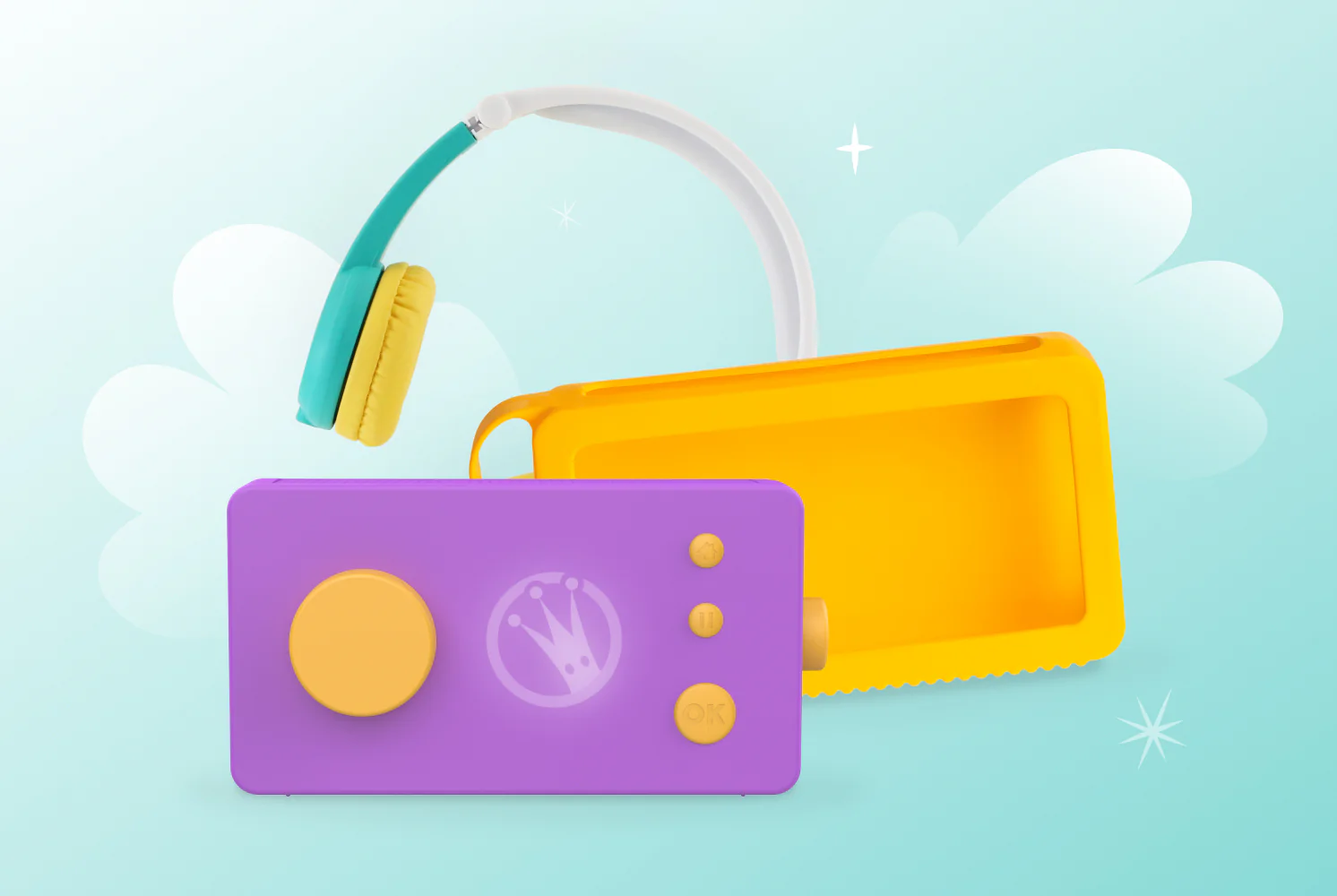 Pack - Fabrique Violette + Coque Jaune + Casque