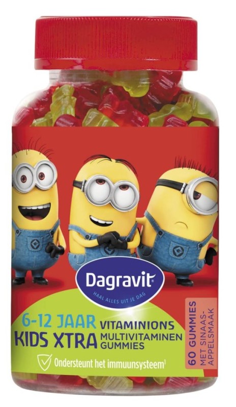 Dagravit Kids-Xtra Vitaminions Multivitaminen 6-12 jaar 60 gummies