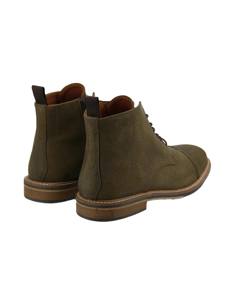 SCHMOOVE BOOTS HOMME PILOT OIL SUEDE OLIVE