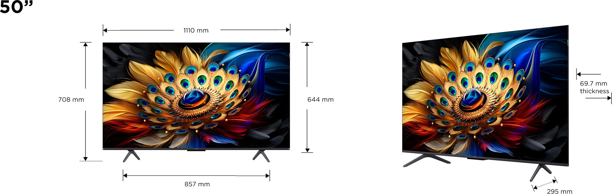 TCL 50QLED780 (TCL 50C655) TV QLED