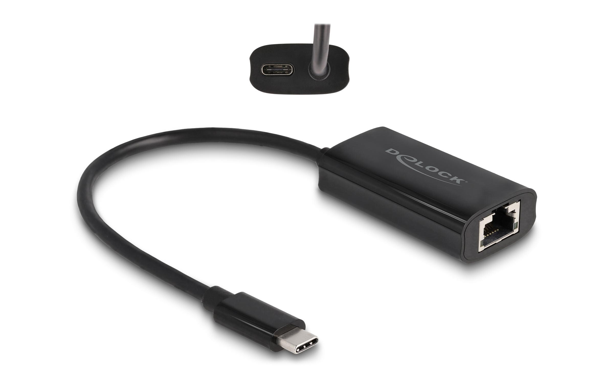 Netzwerk-Adapter Gigabit mit Power Delivery 100 W USB Typ-CDelock USB Type-C Adapter zu Gigabit LAN mit Power Delivery 100 Watt