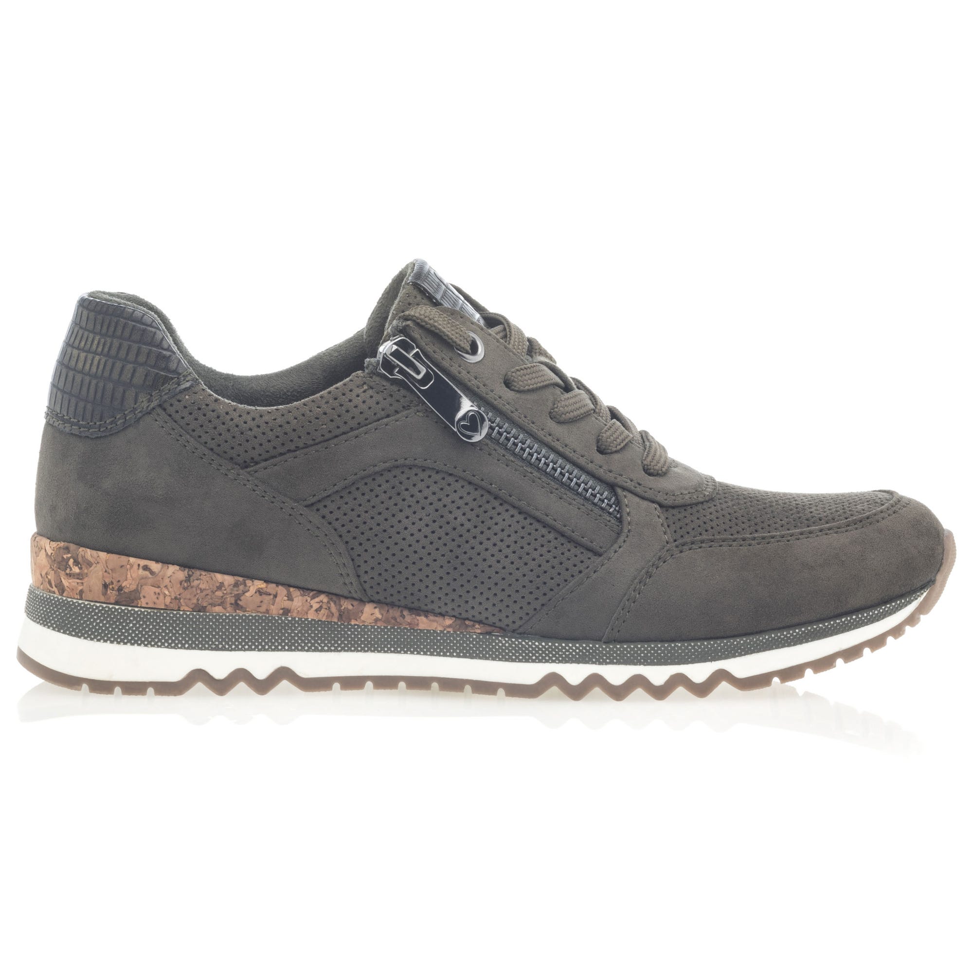 Baskets basses Femme kaki