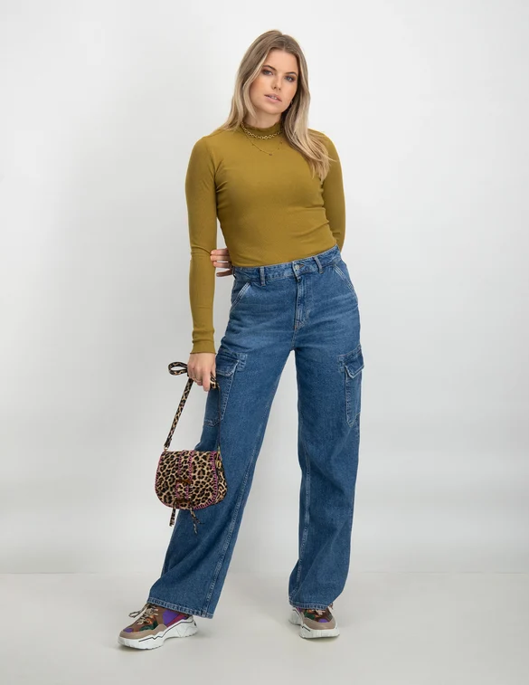 Harper & Yve T-shirt Yenn met col FW23P502