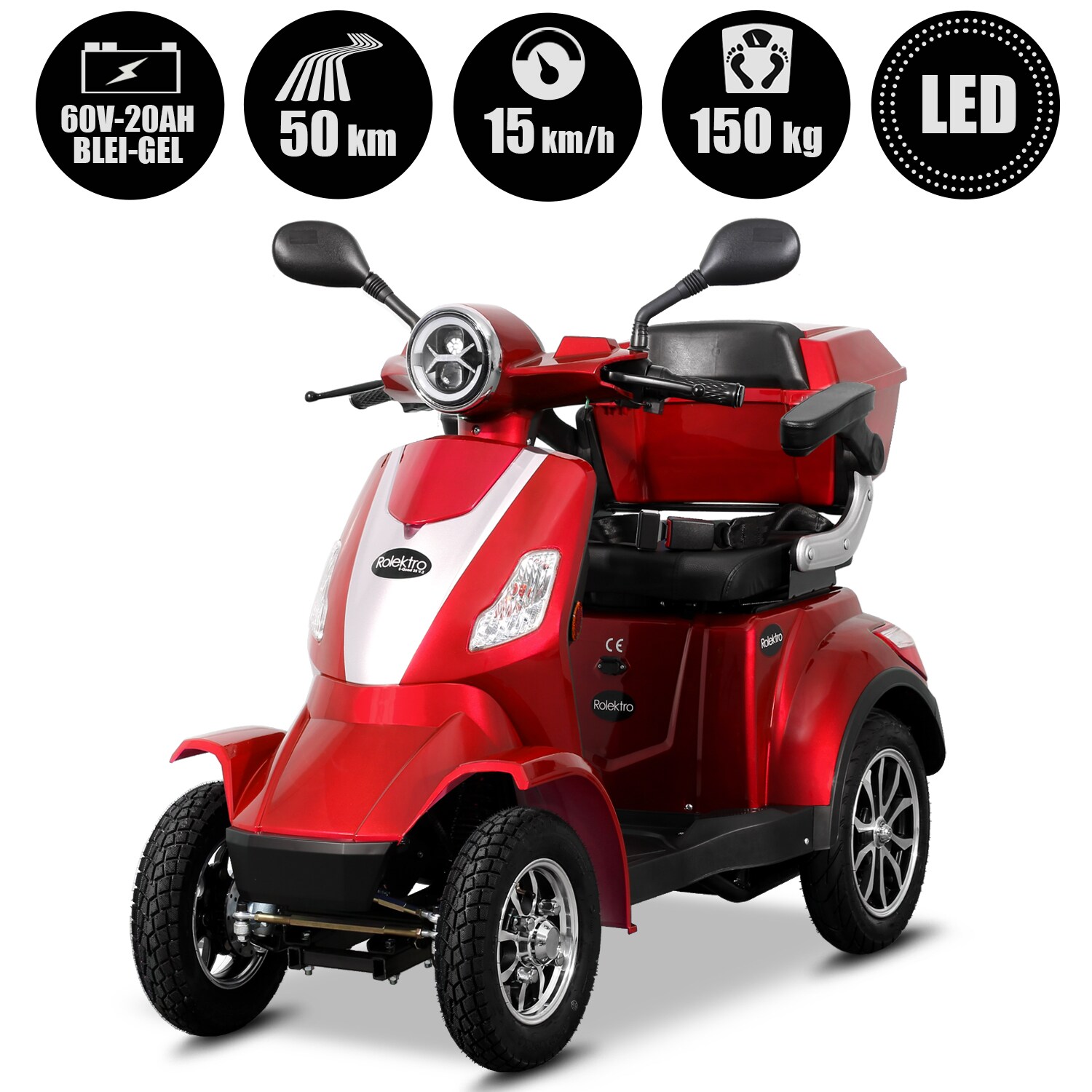 Rolektro E-Quad 15, Rot