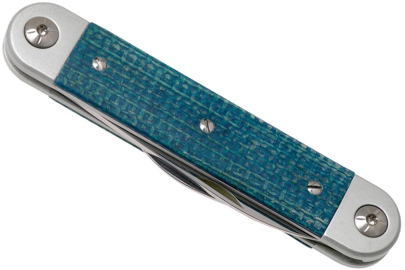 Maserin 60° Knife Sessantesimo 195/MCB Blue Micarta zakmes