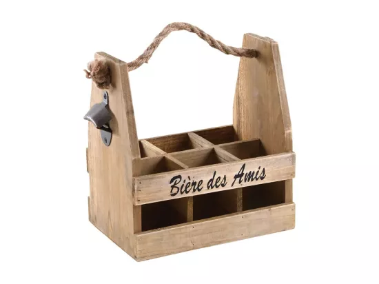 Porte bouteilles bières avec décapsuleur