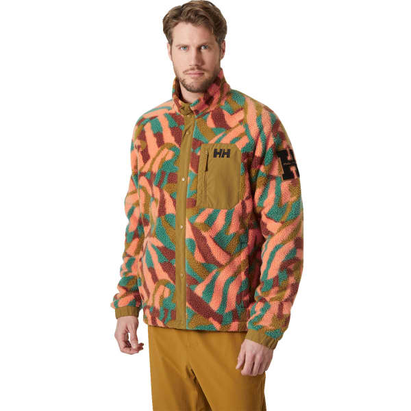 Veste polaire HELLY HANSEN PANORAMA PRINTED PILE SNAP IRON OXIDE