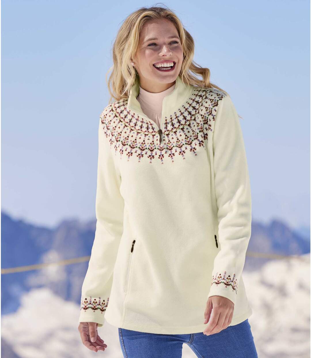 Pull Micropolaire à Col Zippé
