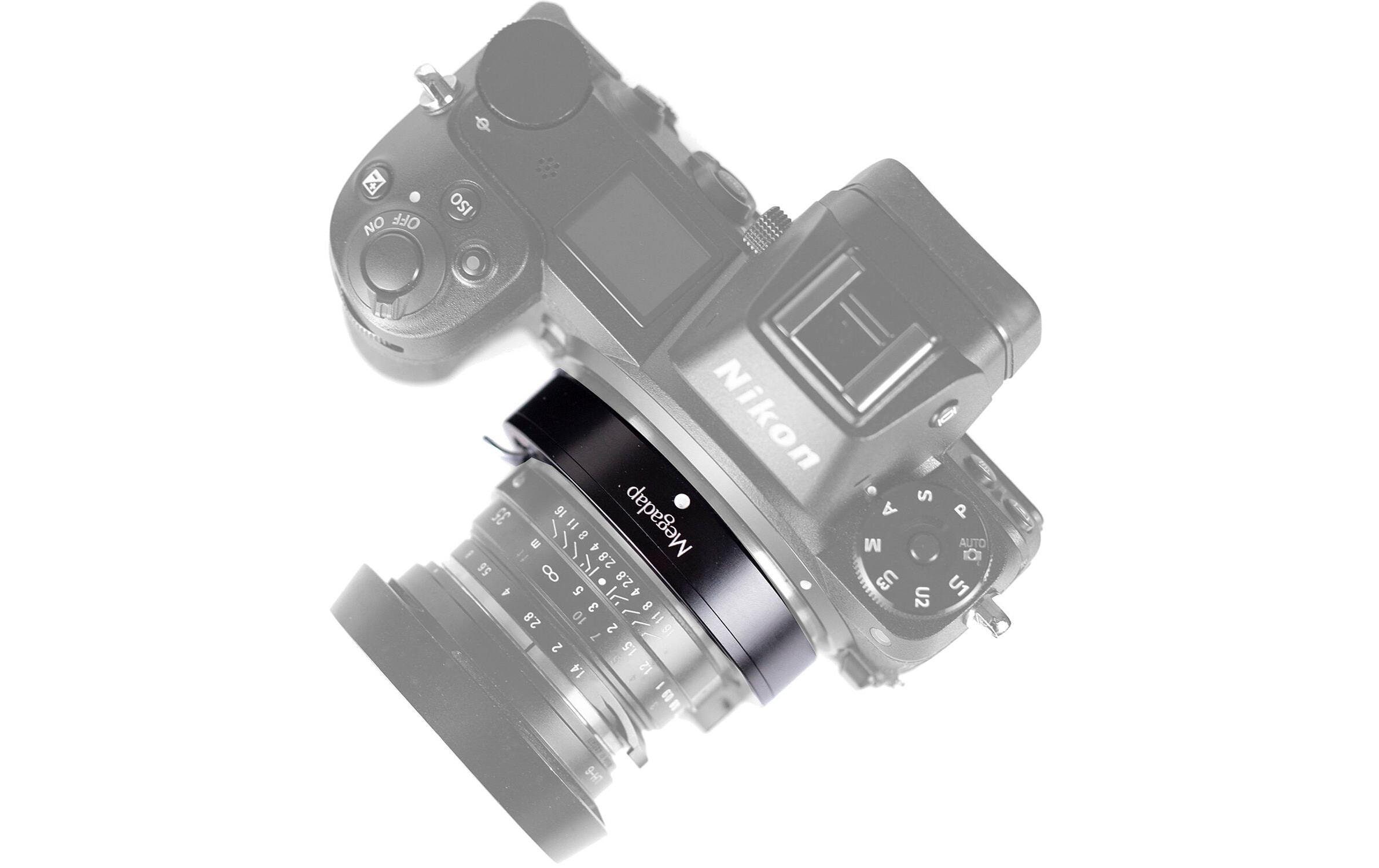 Objektiv-Konverter Megadap Leica M Nikon Z AF<br>Objektivkonverter für die Verwendung eines Leica-M-Objektivs