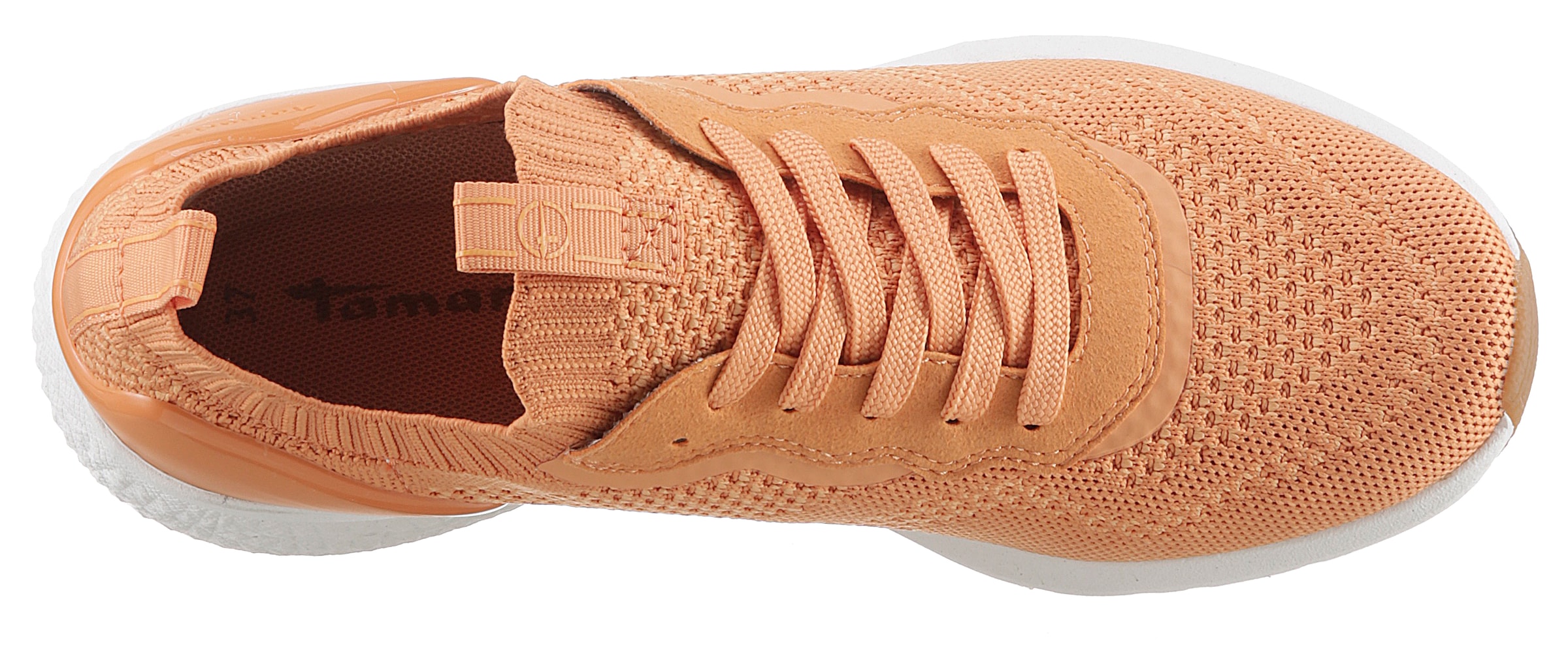 Tamaris Slip-On Sneaker  , Freizeitschuh, Halbschuh, Schnürschuh mit aufgesetzer Zierschnürung