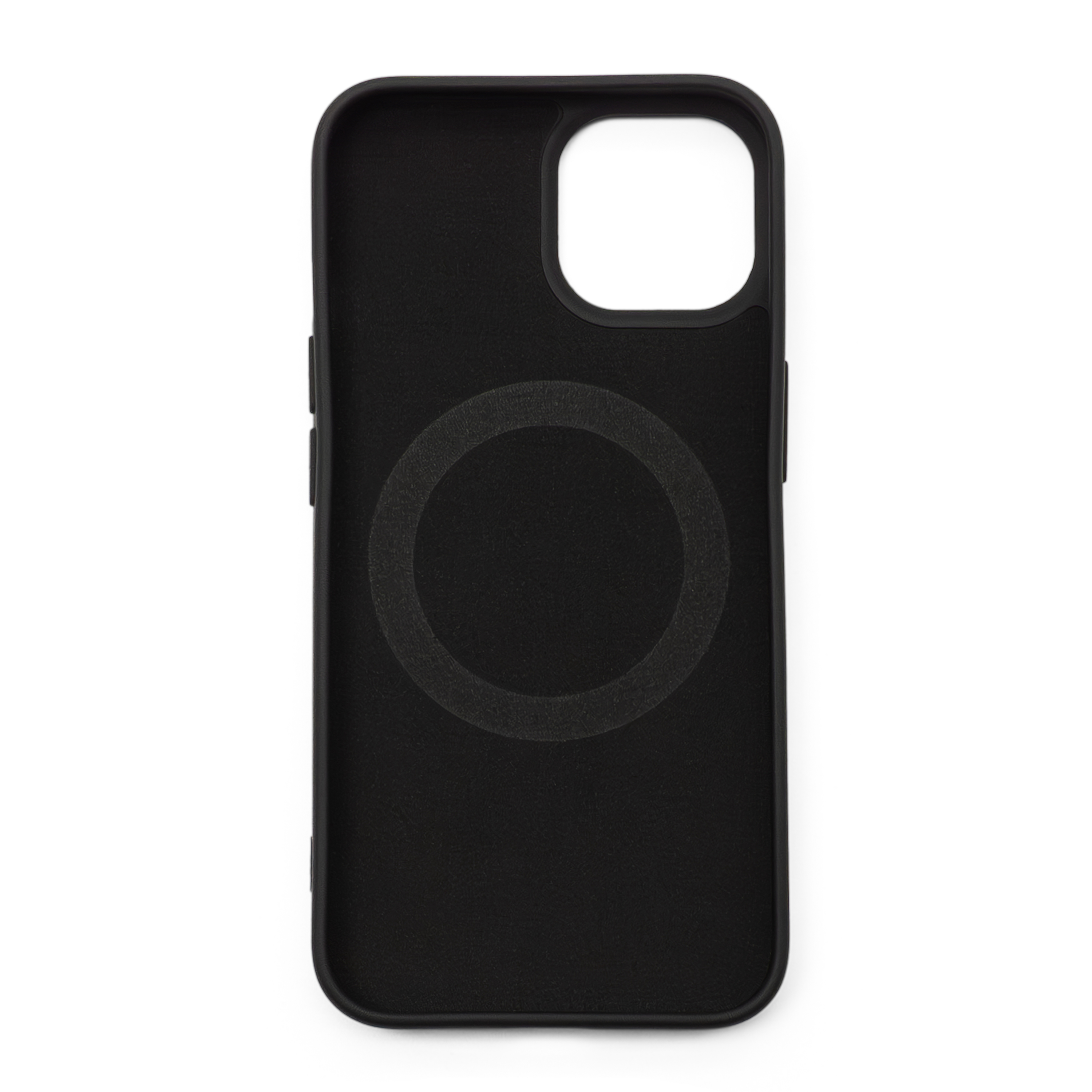 iPhone 14 MagSafe Silikon Case Hülle - Schwarz