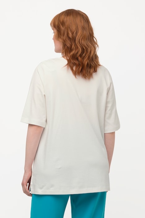 T-Shirt, A-Linie, Rundhals, Halbarm, Pima Cotton