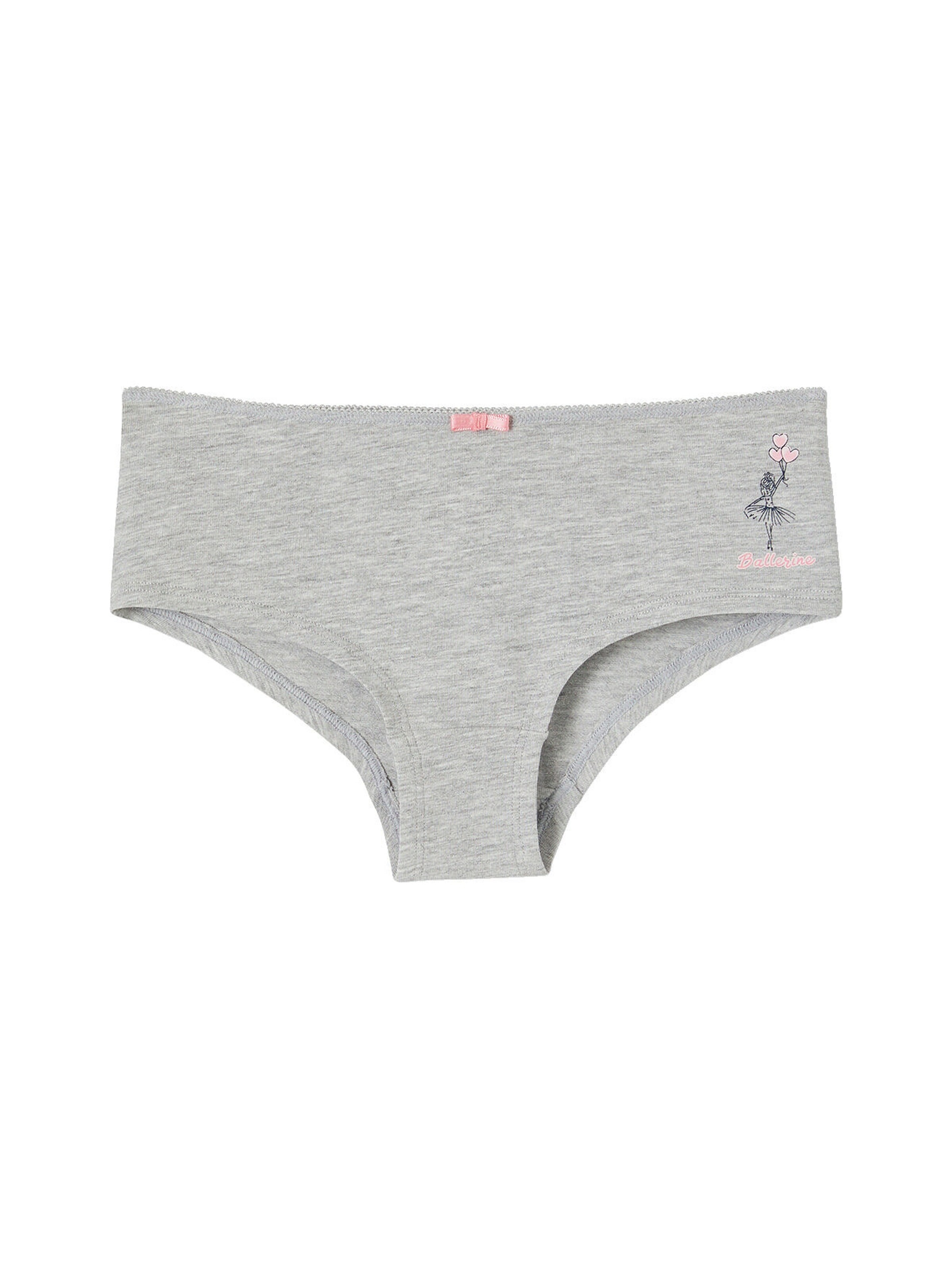 Vertbaudet 4er-Pack Mädchen Shortys mit Bio-Baumwolle wollweiß