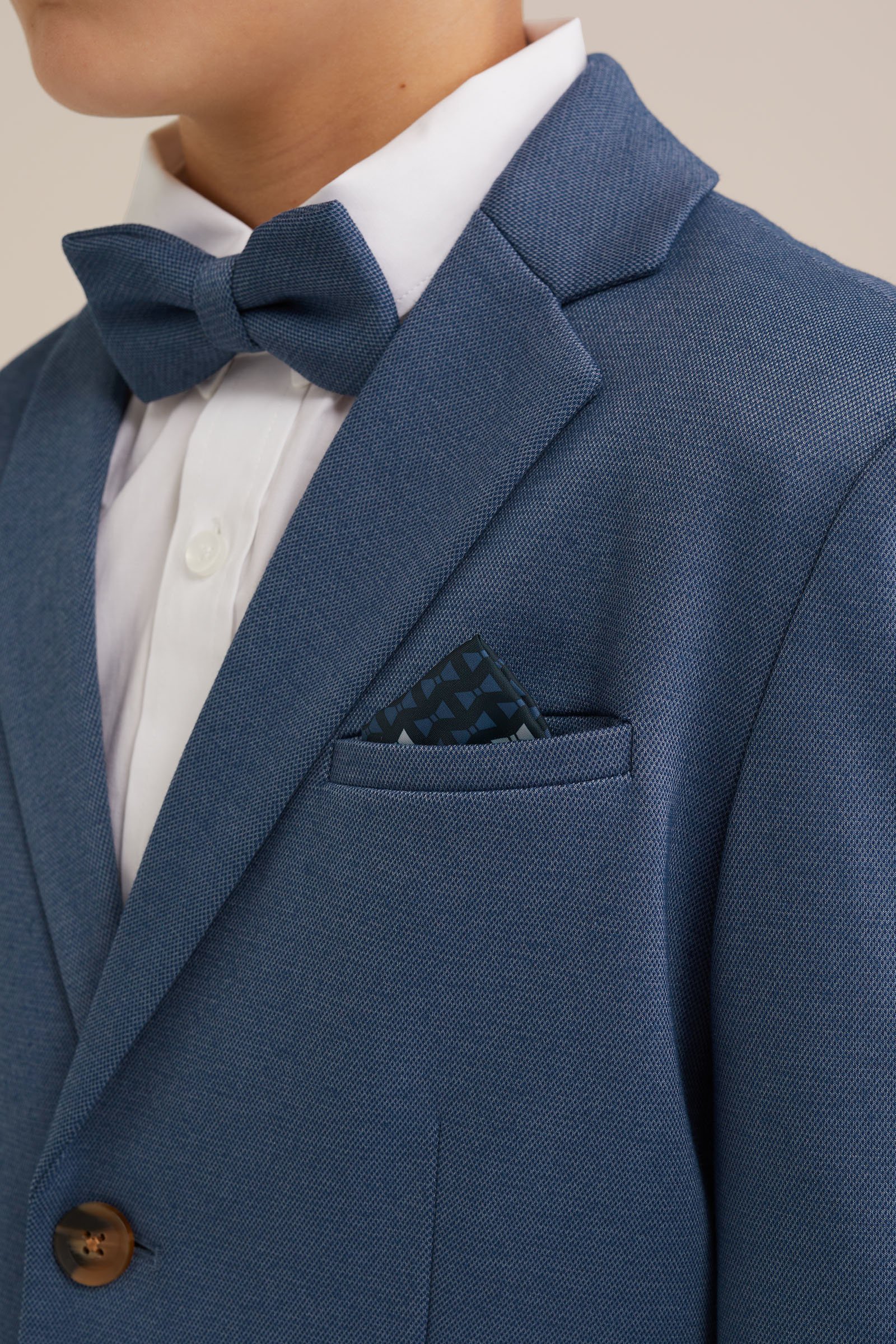 Jongens slim fit blazer met stretch WE Fashion Blauw