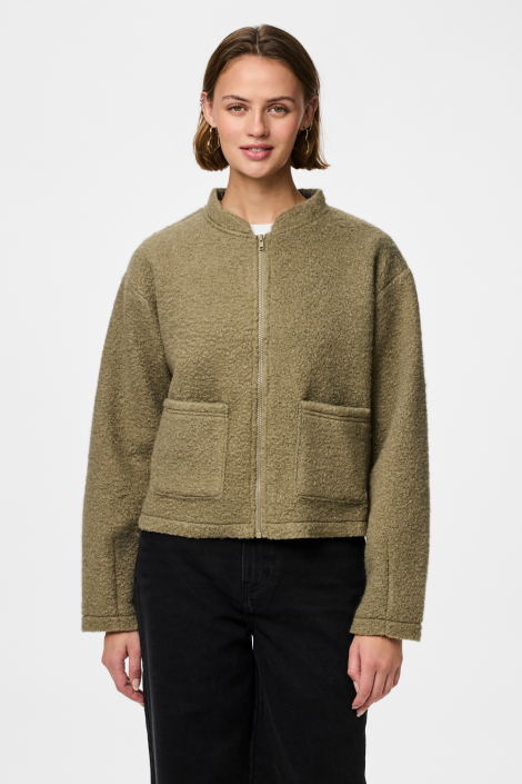 Pieces groene dames vest