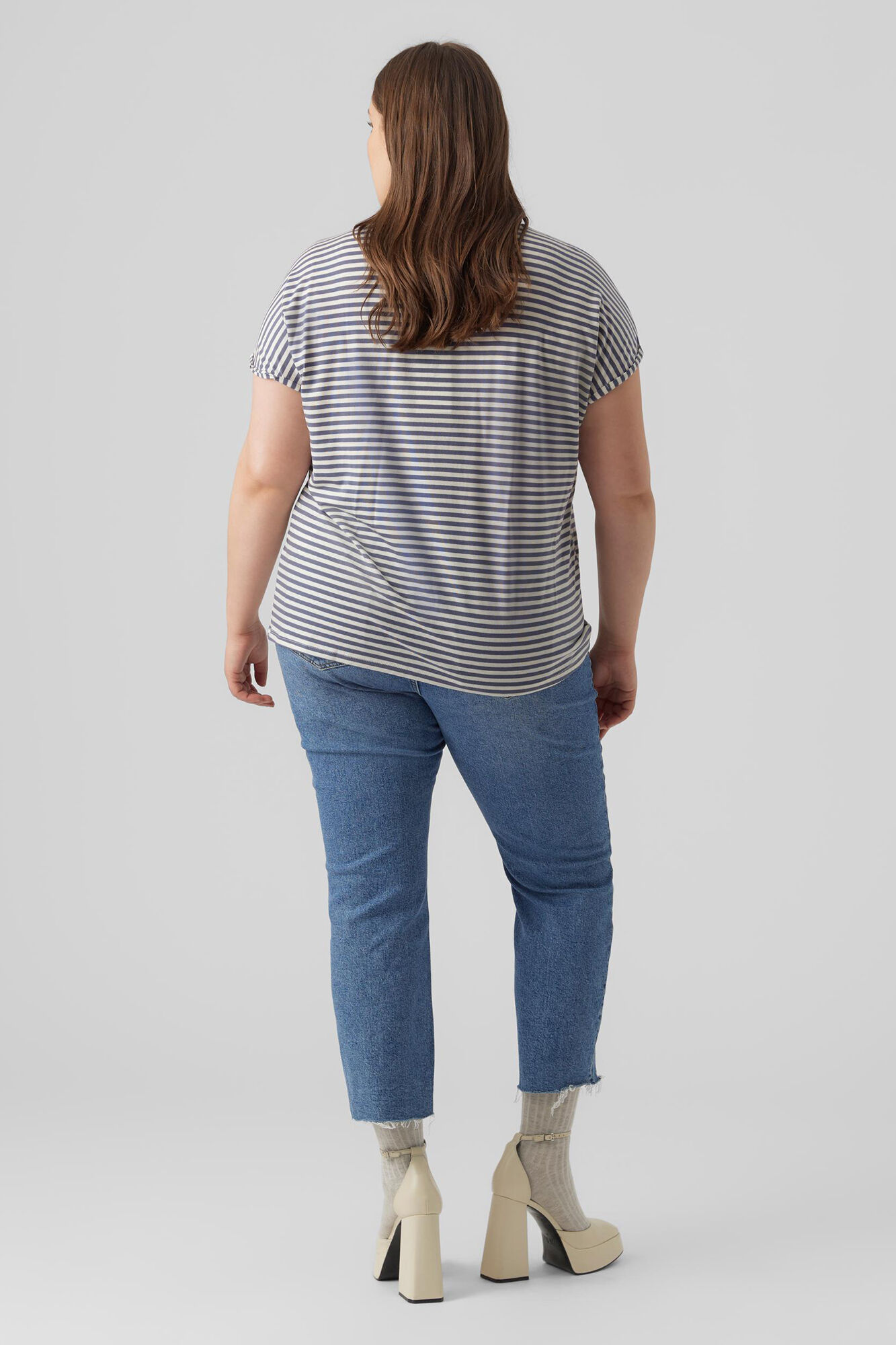 Camiseta básica plus size - Azul