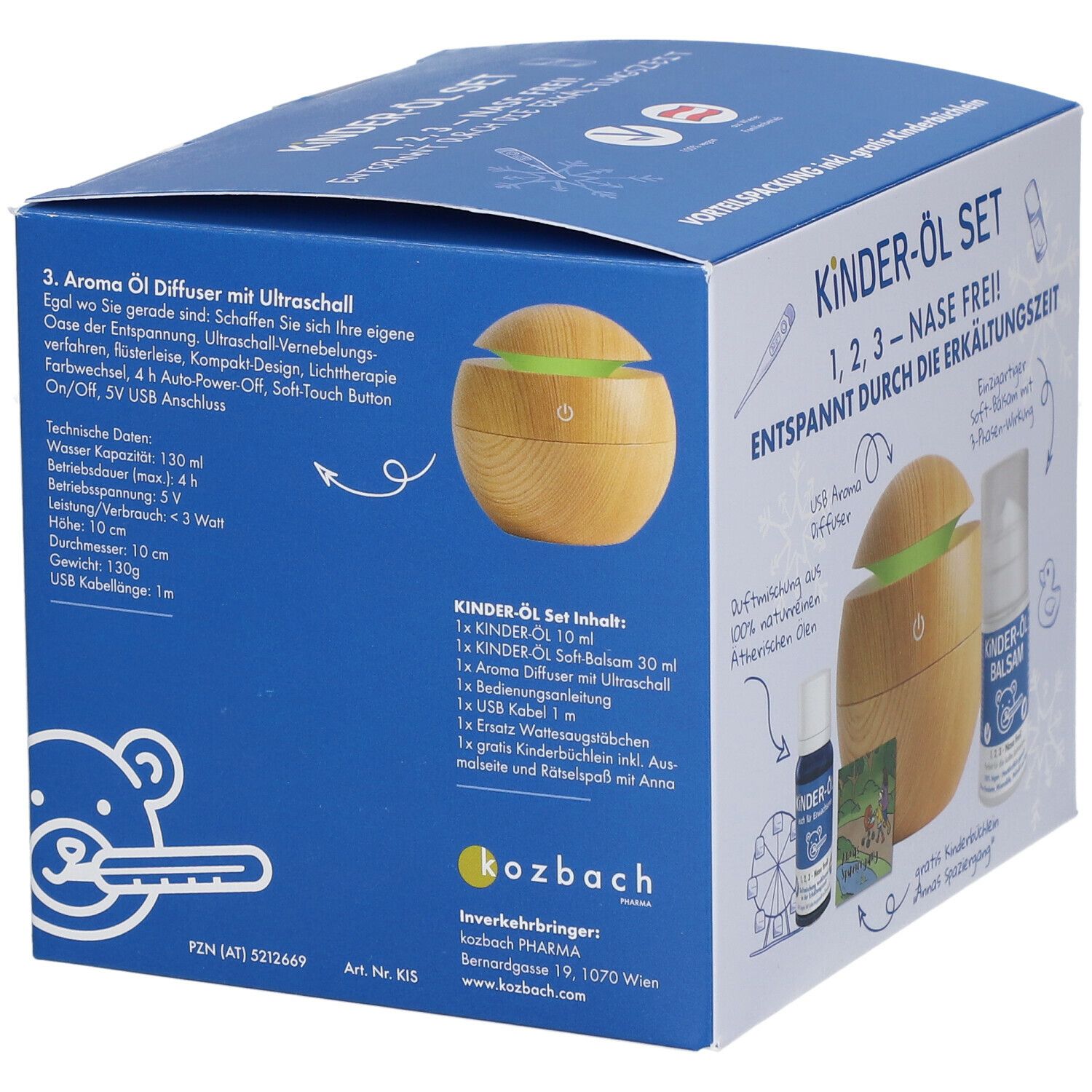 KINDER-ÖL Set 1,2,3 Nase frei
