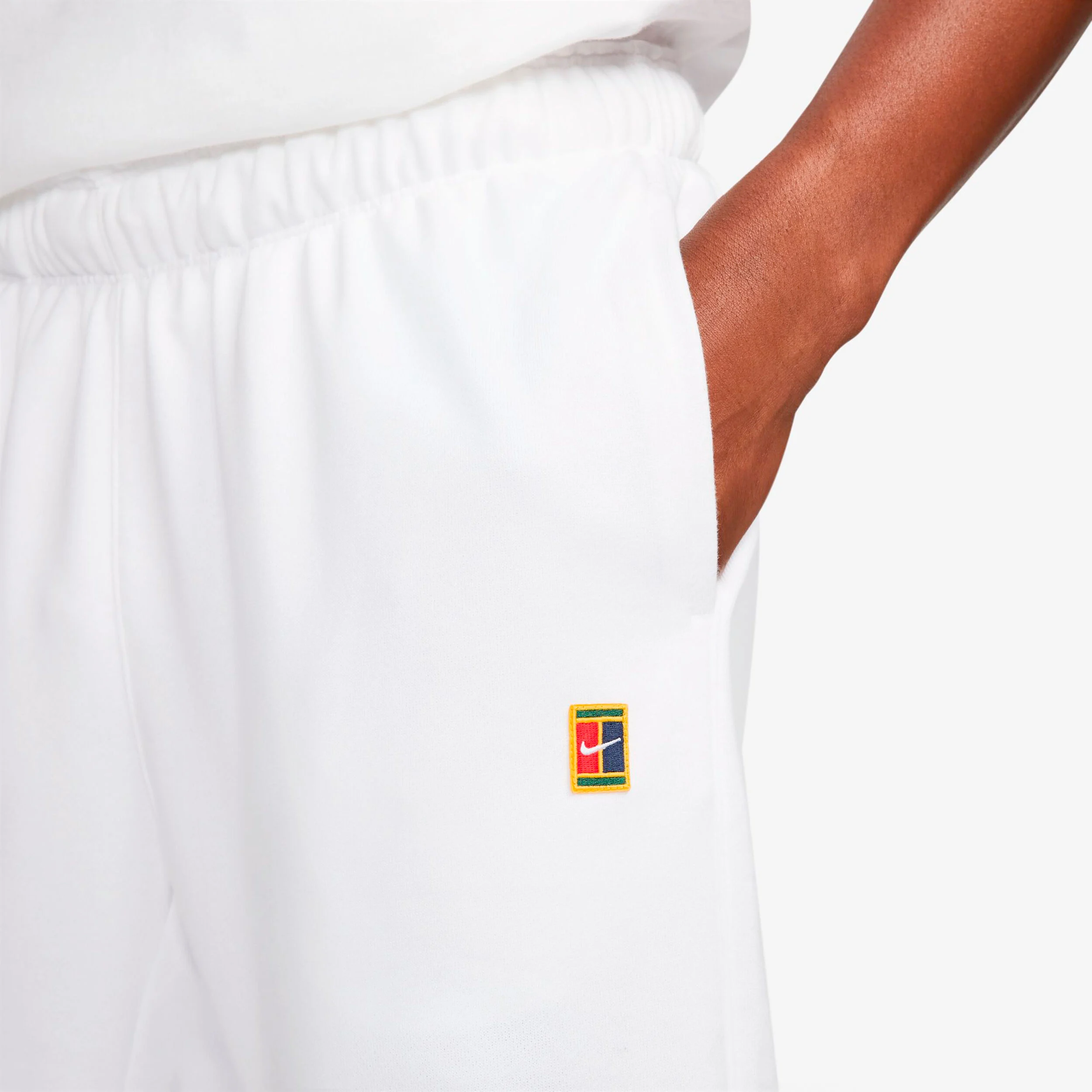 Nike Court Dri Fit Heritage Pantalon Survêtement Hommes - Blanc