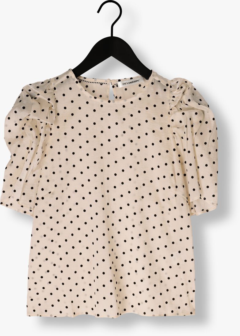 beige co'couture blouses dilan dot blouse