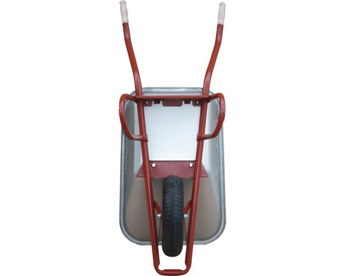 CAPITO Professionele Diepe Bak Kruiwagen EUROCAR 100 Liter Diepe Bak, Luchtbanden met Blokprofiel en Stalen Velg incl. Ergonomische Beukenhouten Handgrepen
