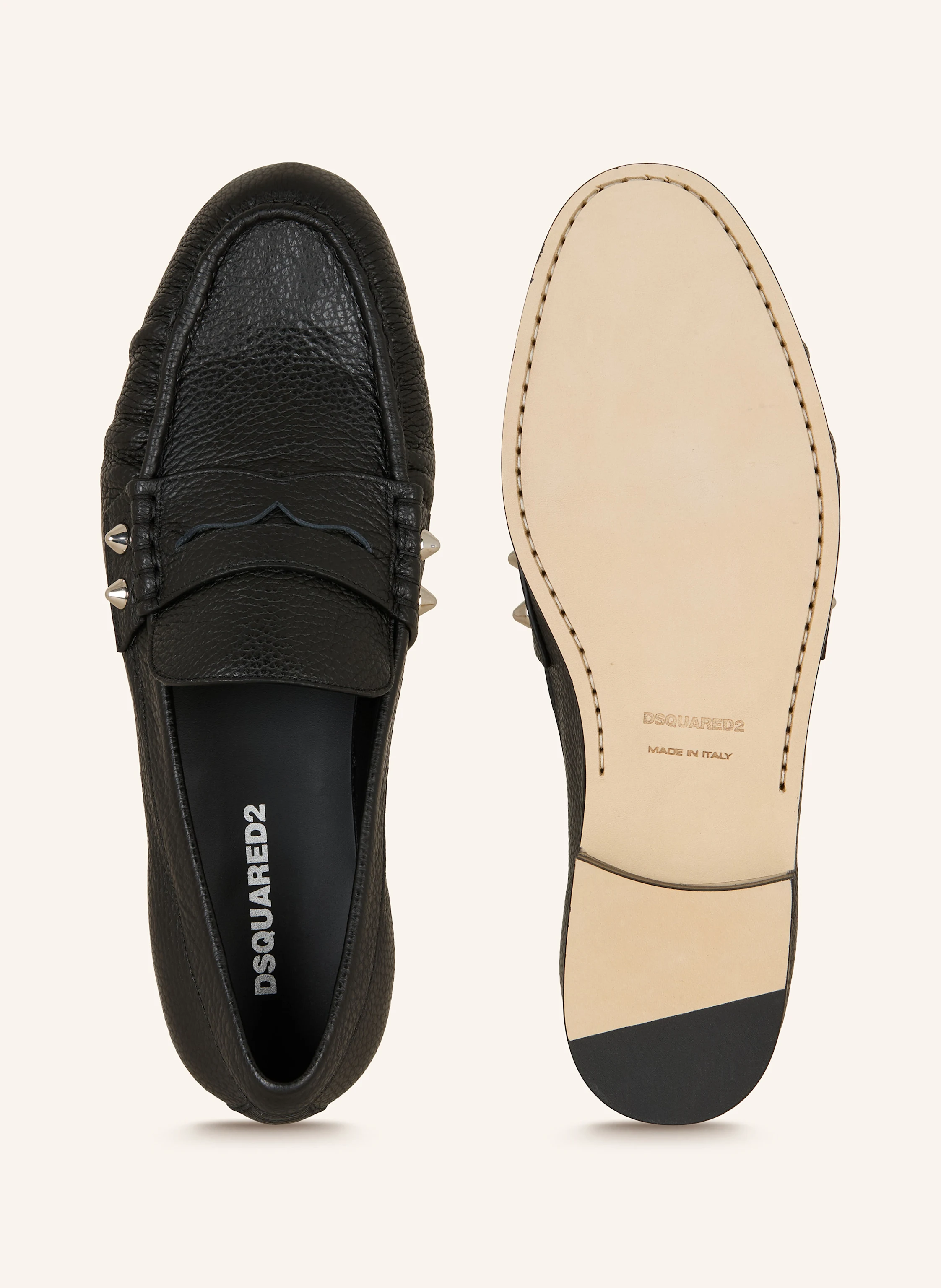 DSQUARED2 Loafers VITELLO BOTTALATO+BORCHIE