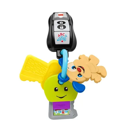 Fisher-Price Lernspaß Baby Schlüsselbund mit Licht und Geräuschen, Lernspielzeug