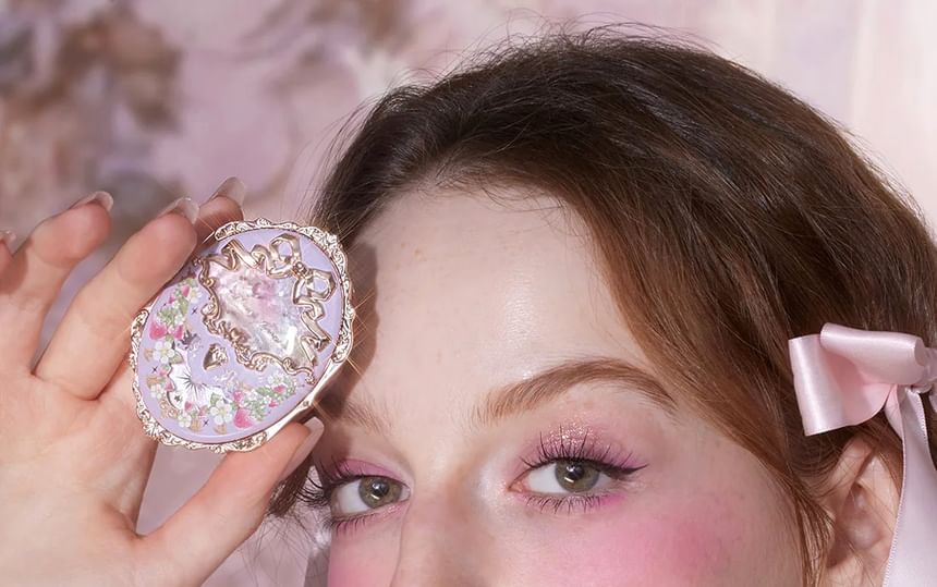 Flower Knows - Violet Strawberry Rococo Embossed Blush - G02