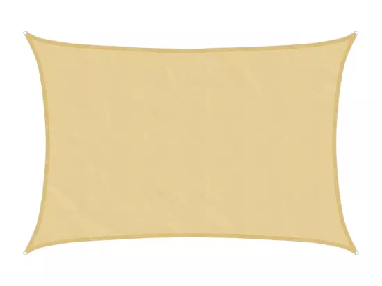 Voile d'ombrage sable 3,5x2,5 m 100 % polyester oxford