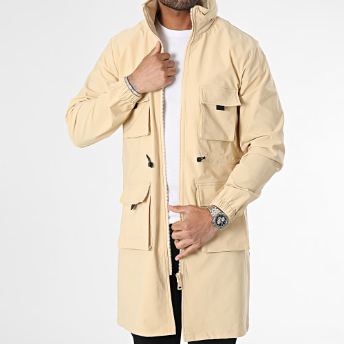 Veste Zippée Longue Beige