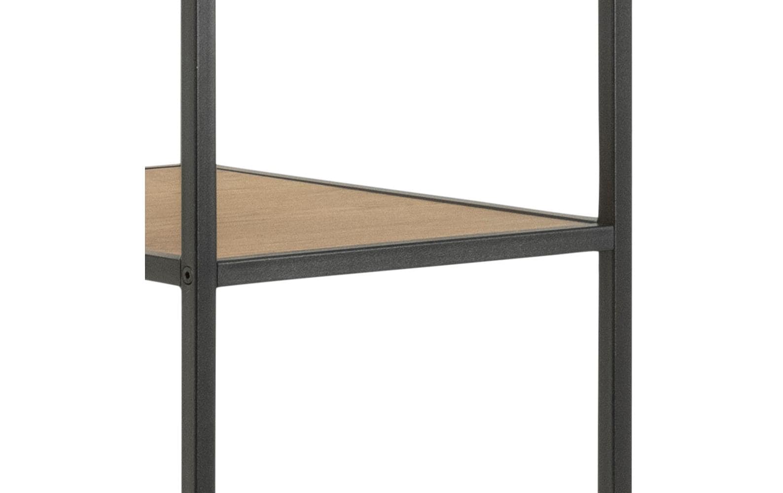 Garderobe Seaford 77 x 45 x 165 cm, Eiche/Schwarz<br>Kleiderständer
