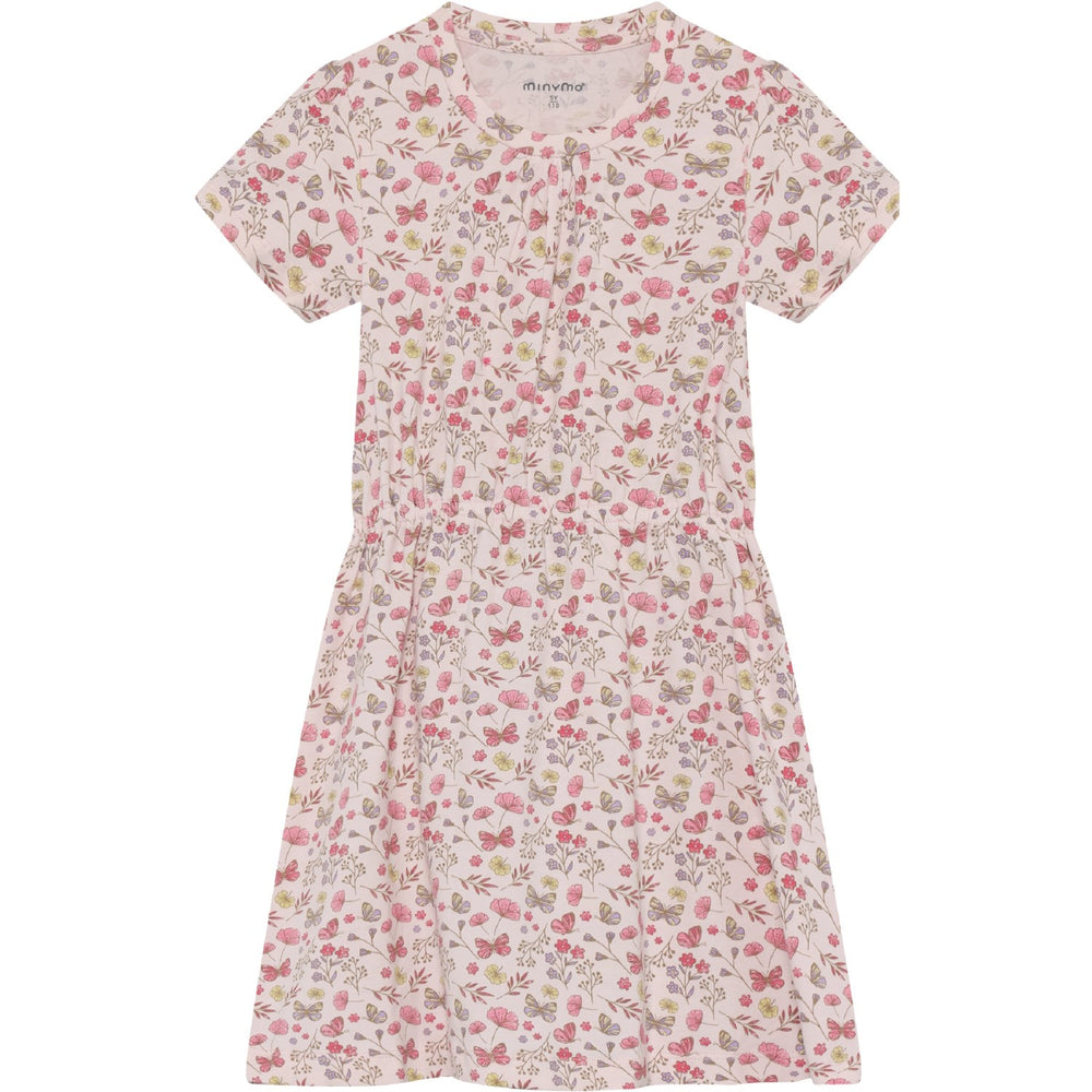 Køb Minymo Raindrops On Roses Kjole Ss Aop
