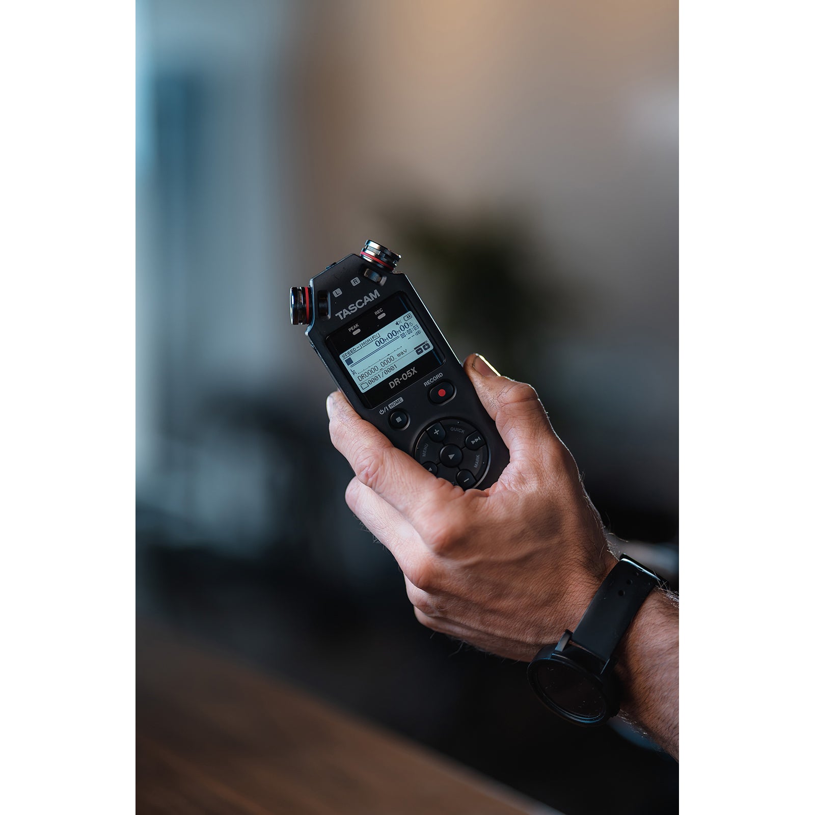 Tascam DR-05X stereo handheld recorder en USB interface