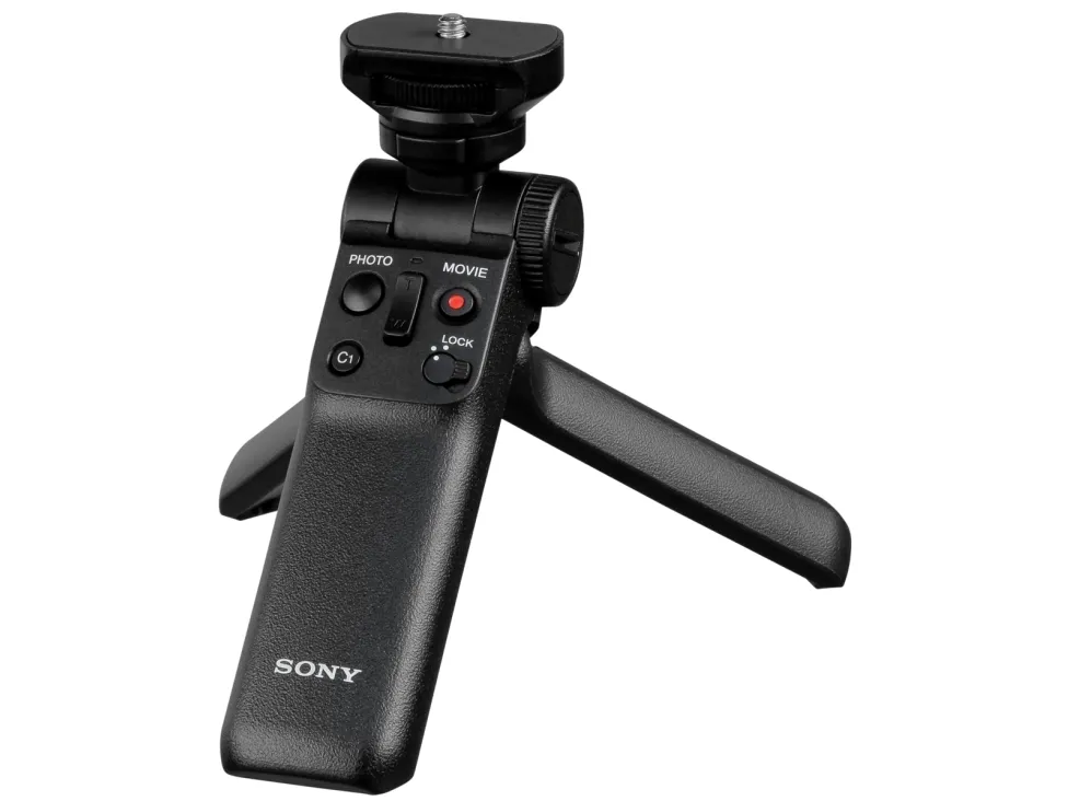 Sony GP-VPT2BT - Støttesystem - skyde greb / mini tripod - for Sony ZV-1; Cinema Line ILME-FX3; VLOGCAM ZV-1G; a7 IV; a7C; a7s III; a9 II