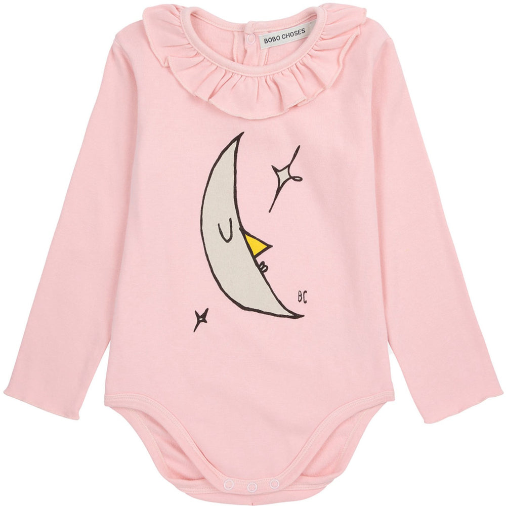 Køb Bobo Choses Light Pink Beneath The Moon Ruffle Body